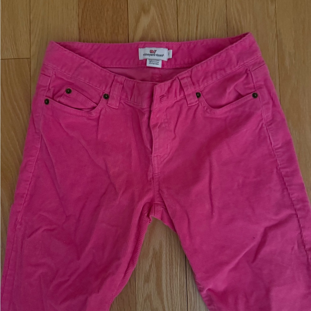 Vineyard Vines Bright Pink Corduroy Trousers - Picture 3 of 5